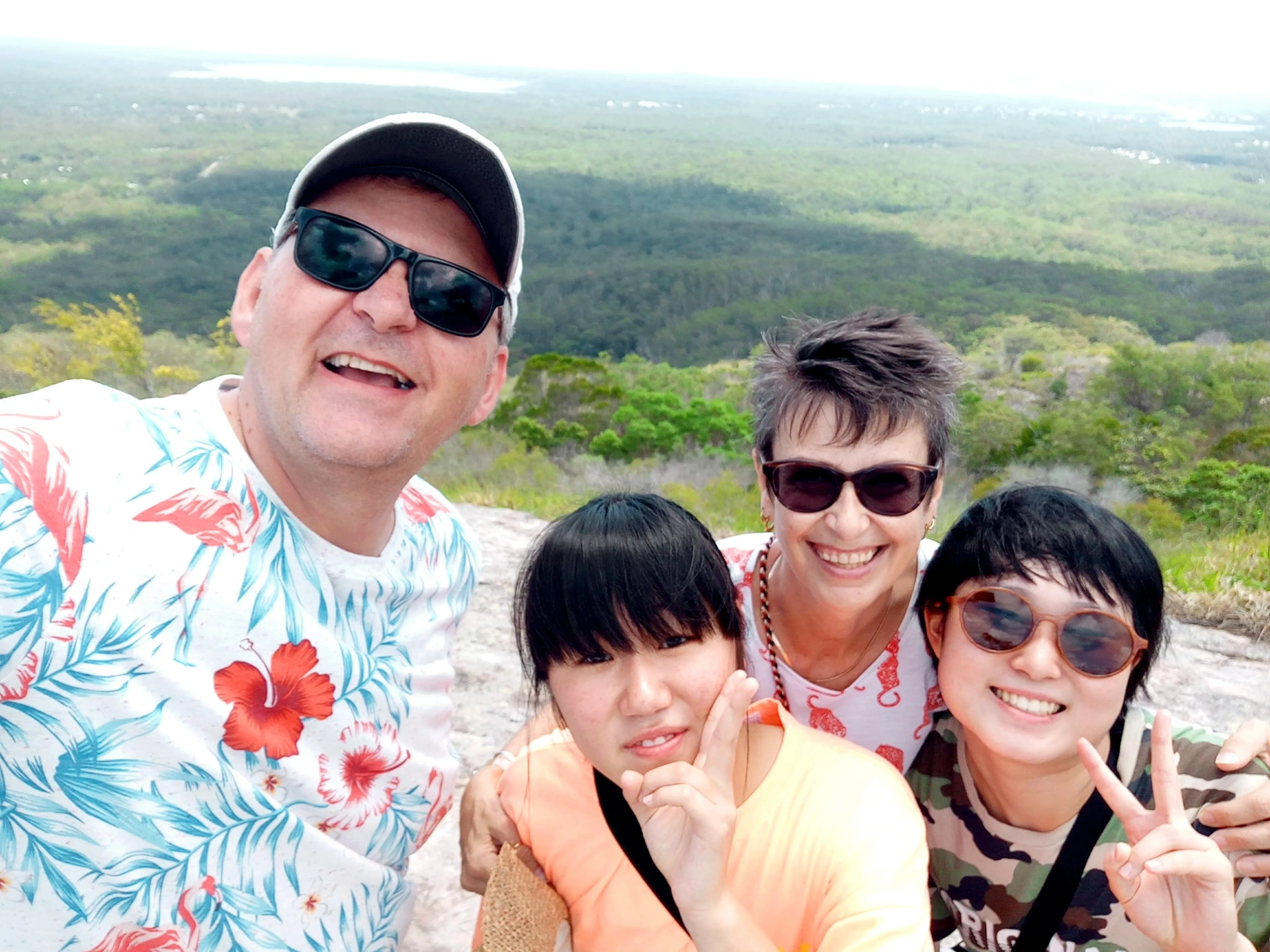 Estudantes com família anfitriã em Mount Coolum