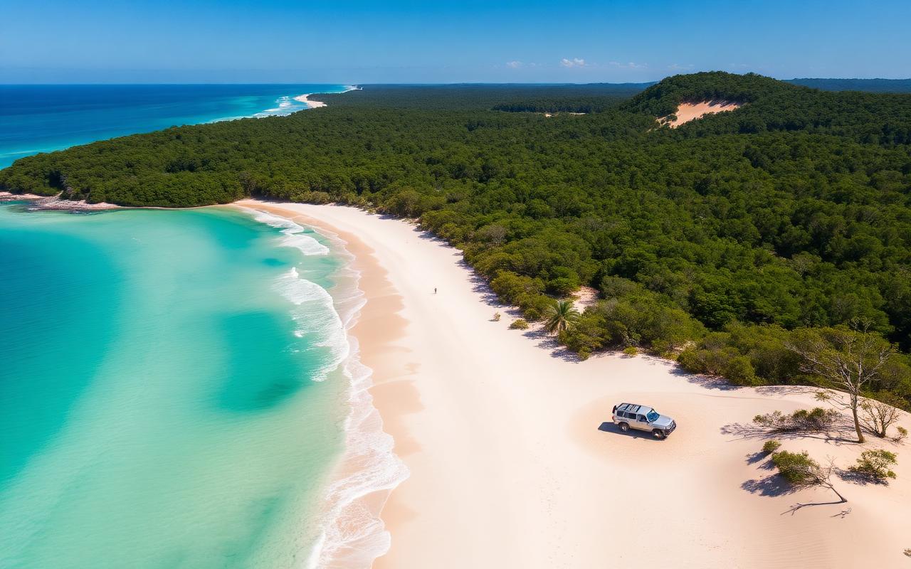 Vista aérea de K'gari (Fraser Island)
